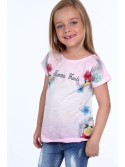 Bluza cu model imprimat, roz deschis NDZ8811 - Magazin online - Boutique